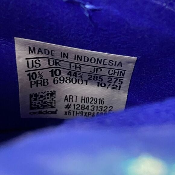 Adidas Predator Edge + Soft Ground Blue Soccer Cleats HO2916 Mens size 10.5 New - Picture 10 of 10